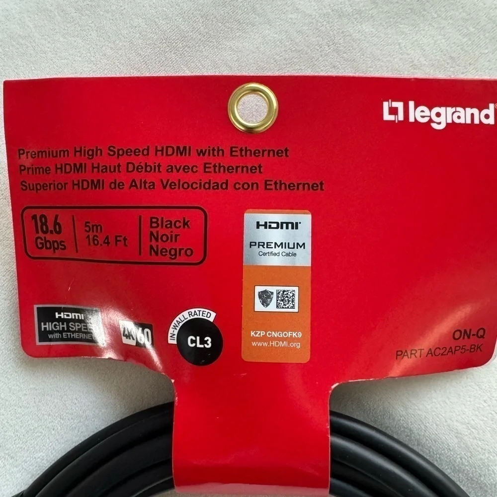 Black HDMI Cable for Video Games and Consoles and TV’s